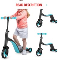 $35  3-in-1 Kids Scooter  Ages 2-6  Blue