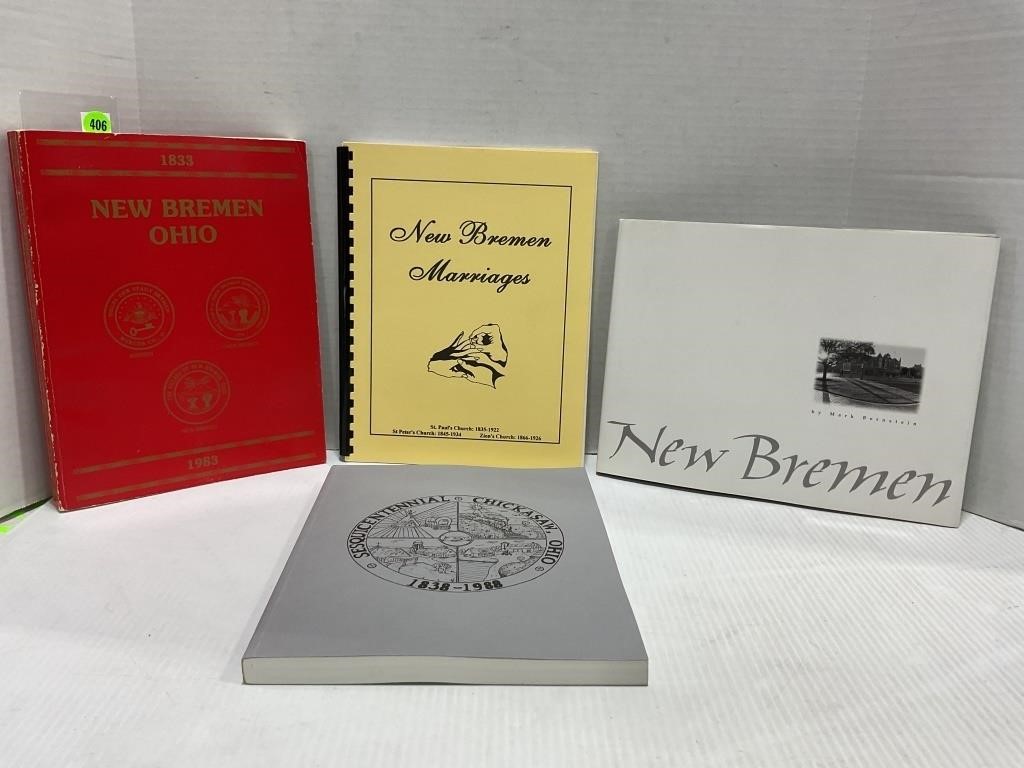 NEW BREMEN 100TH & 150TH ANNIVERSARY BOOKS & MORE