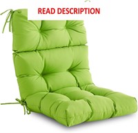 $60  High Back Cushion  Waterproof - Lime Green