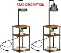 $137  Floor Lamp with Table  USB