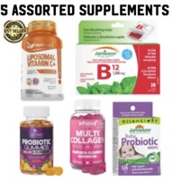 5 ASSORTED SUPPLEMENTS / NEW SEALED
