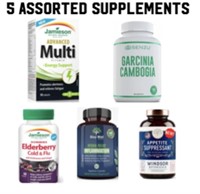 5 ASSORTED SUPPLEMENTS / NEW SEALED