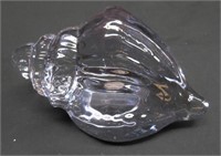 Glass Sea Shell Paper Weight