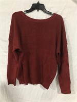 CHICZONE WOMENS XL OPEN BACK SWEATER (RED)