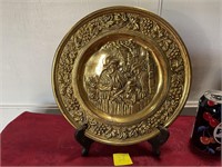10 1/2 inches round brass hanging plate