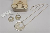 (3) 10K Gold Rings, Pendant & Earrings Set