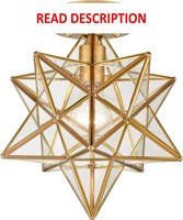$109  DANSEER Brass Moravian Star Ceiling Light