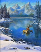 Jenny Lake Winter Elk