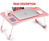 $30  FISYOD Foldable Laptop Table  Lap Desk (Pink)