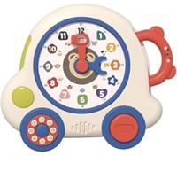INTERACTIVE TEACHING CLOCK TOY WITH LIGHT AND