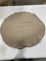 POLYESTER FAUX LINEN TABLECLOTH - 42IN DIAMETER