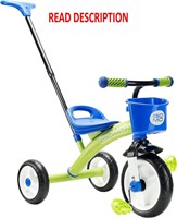 $60  GOMO Tricycles for Kids 1-6  Bike (Green)