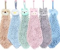 NEW $86  6 Pack Cute Chenille Soft Hanging Hand