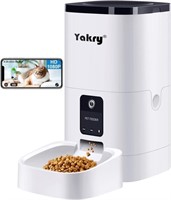 Yakry Automatic Cat Feeders 6L,Multiple