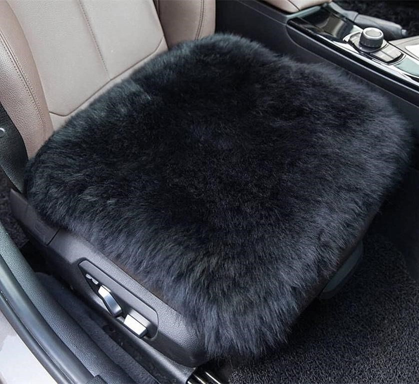 1 Sheepskin Car Front Seat Cover Pad