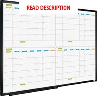 $56  Dry Erase Calendar  36x24  4 Month Planner