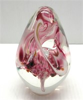 Vintage Paper Weight  Pink 4.5"T