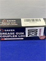 SAKER GREASE GUN COUPLER LOCKS 14000PSI SEALED