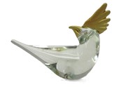 Cockatoo Glass Paper weight,Could Be Murano