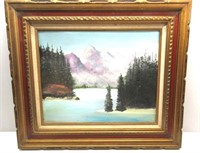 Oil on Canvas Mountains 24.5" x 28"