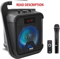 $70  360W Bluetooth PA Speaker - LED  Mic  Black