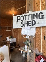POTTING SHED SIGN AND MORE