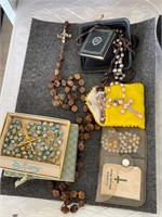 Vintage Rosary Lot