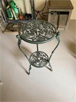 2-Tier Metal Plant Stand Table
