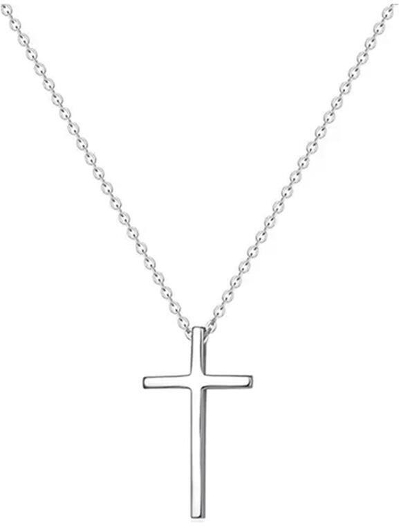 HAVOPSO 18K GOLD PLATED STAINLESS STEEL CROSS