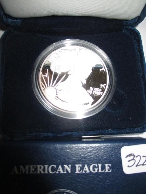 322-2011 AMERICAN EALGE 1OZ PROOF SILVER COIN