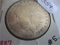 354-1887 MORGAN SILVER DOLLAR