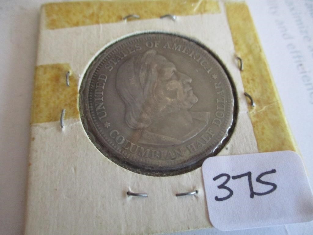 375-1893 COLUMBIAN EXPOSITION HALF DOLLAR