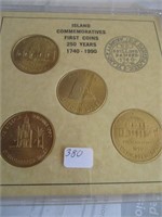 380-ISLAND COMMEMORATIVES FIRST COINS SET