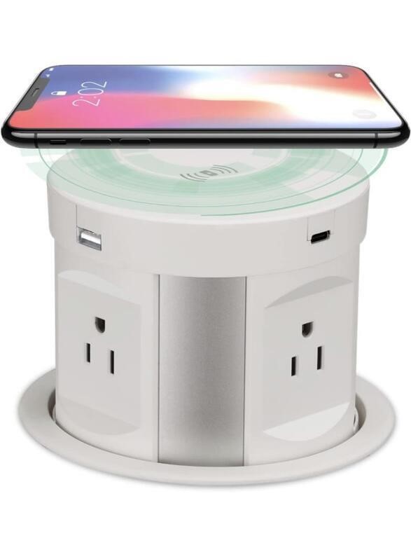 AUTOMATIC POP UP OUTLET, WIRELESS CHARGER POWER