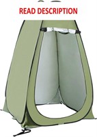 $35  Green Portable Pop-Up Tent for Outdoor Privac