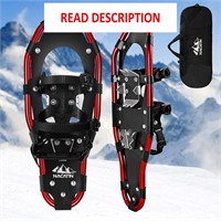 $18  NACATIN 4-in-1 Snowshoes 21(60-150lbs)  Red