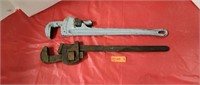 (2) 24" pipe wrench