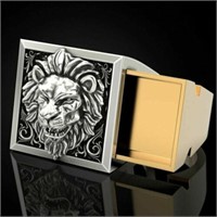 Fashion Lion Two Tone Silver Plated Rings for