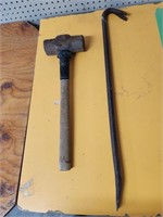8lb Sledge Hammer and Prybar/Crowbar