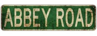 ABBEY ROAD RETRO METAL TIN SIGN -