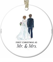 BRIDE & GROOM ORNAMENT 2023 WITH GIFT POUCH AND