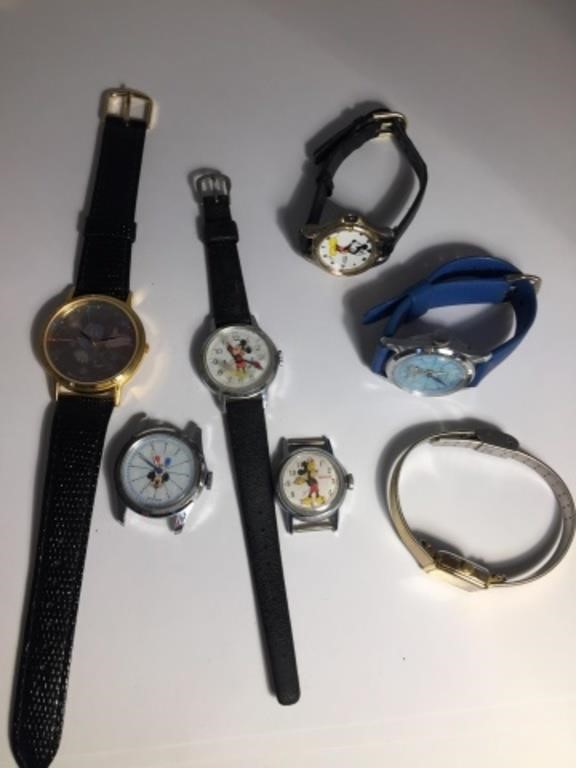 MICKEY MOUSE WATCH LOT (UNTESTED)