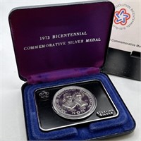 STERLING SILVER PROOF BICENTENNIAL MEDAL