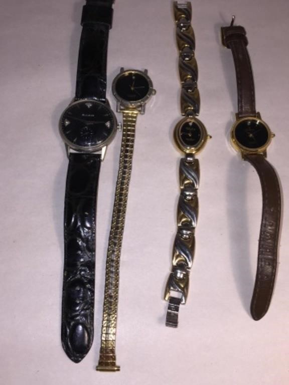 VINTAGE QUARTZ WATCHES (THE BULOVA IS NOT MARKED Q