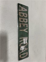 ABBEY ROAD METAL SIGN DENTED 15 x4IN