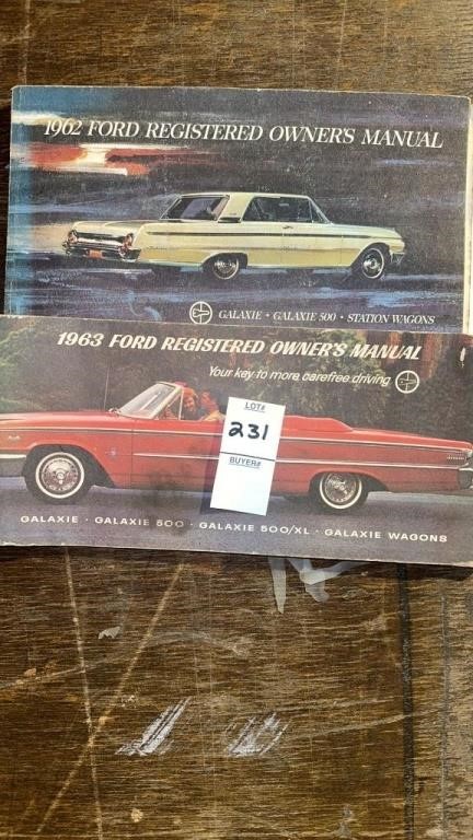 Ford registered owners manuals