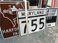 3 Road Signs, Harford Co. Fair, Maryland 755,