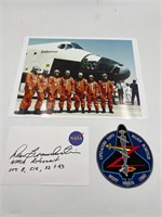 NASA astronaut autograph & patch- Dan Brandenstein
