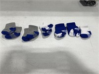 TODDLER SOCKS 6 PAIRS BLUE/GREY BLUE/WHITE