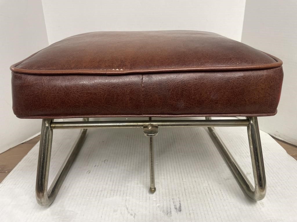 Vintage adjustable footstool